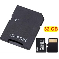 Card de Memorie MicroSD 32 GB SIKS, Clasa 10 De Viteza, TF Cu Adaptor SD Inclus, Potrivit Pentru Camera Supraveghere, Telefon, Tableta, Aparat Foto Si Camera DVR Auto, Rezistenta La Socuri, Frig Si Caldura, Negru