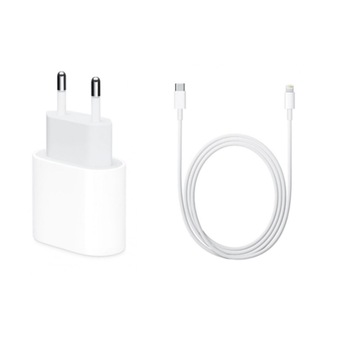 Set pentru Iphone 12,13,11 incarcator de 20w Fast Charge si cablu de date incarcare USB-C,in ambalaj original Set pentru Iphone 12,13,11 incarcator de 20w Fast Charge si cablu de date incarcare USB-C,in ambalaj original