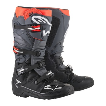 Cizme moto Alpinestars Cross-Enduro Tech 7, 42 Negru-Gri-Rosu Cizme moto Alpinestars Cross-Enduro Tech 7, 42 Negru-Gri-Rosu