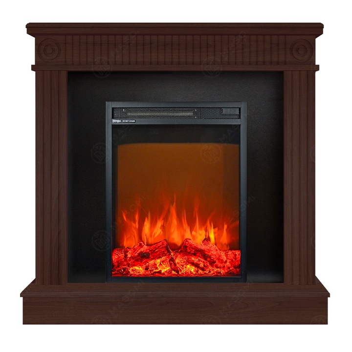 Semineu electric, Masomi, Luna 23 & Miriam-18' 1600 W, Nuc negru, 97*97*28 cm