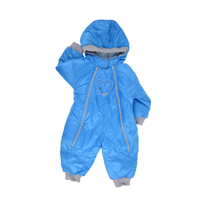 Combinezon de iarna pentru baieti Pifou Model 38 6066250-1, Albastru 74 CM