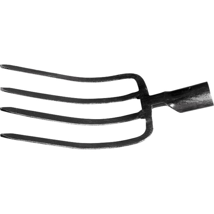 Вила PALISAD, Четири рога, Градинска, 185x280x1450 мм, Кована, Лакирана дървена дръжка