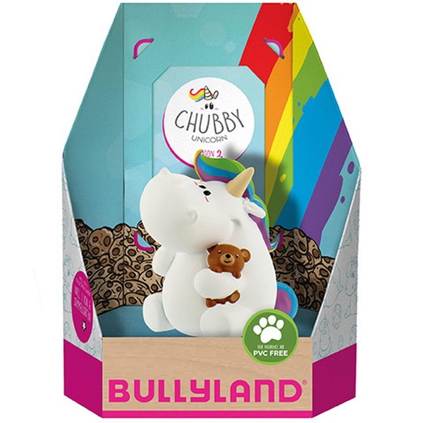 Figurina Bullyland Chubby Unicorn cu ursulet, Season 2