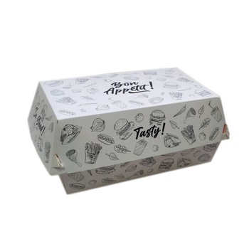 Set Cutii meniu pentru Burger , City , 100buc ,18x12x9 cm Set Cutii meniu pentru Burger , City , 100buc ,18x12x9 cm