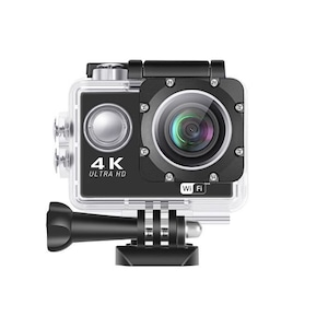 Camera video sport DacEnergy©, Wi-Fi, 4K Ultra HD, 30 FPS, obiectiv HD cu unghi larg 170°, ecran LCD de 2 inch, waterproof 30m, negru