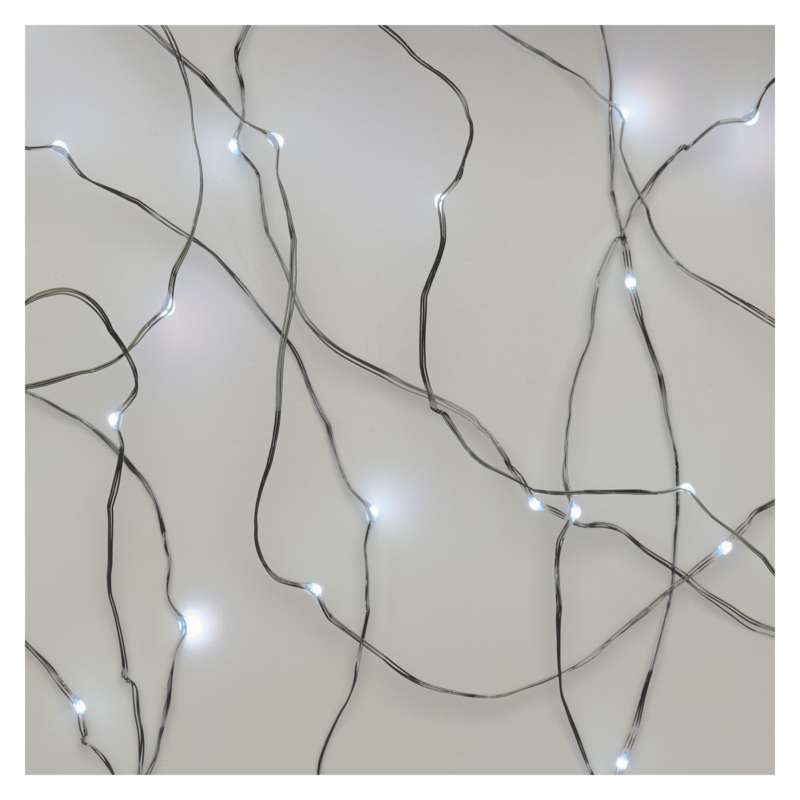 Instalatie Decor Craciun Emos, Sirag clasic Nano, 10m, 100 LED 3.6W, Lumina Rece, Alimentare la priza, Interior, Exterior, IP44