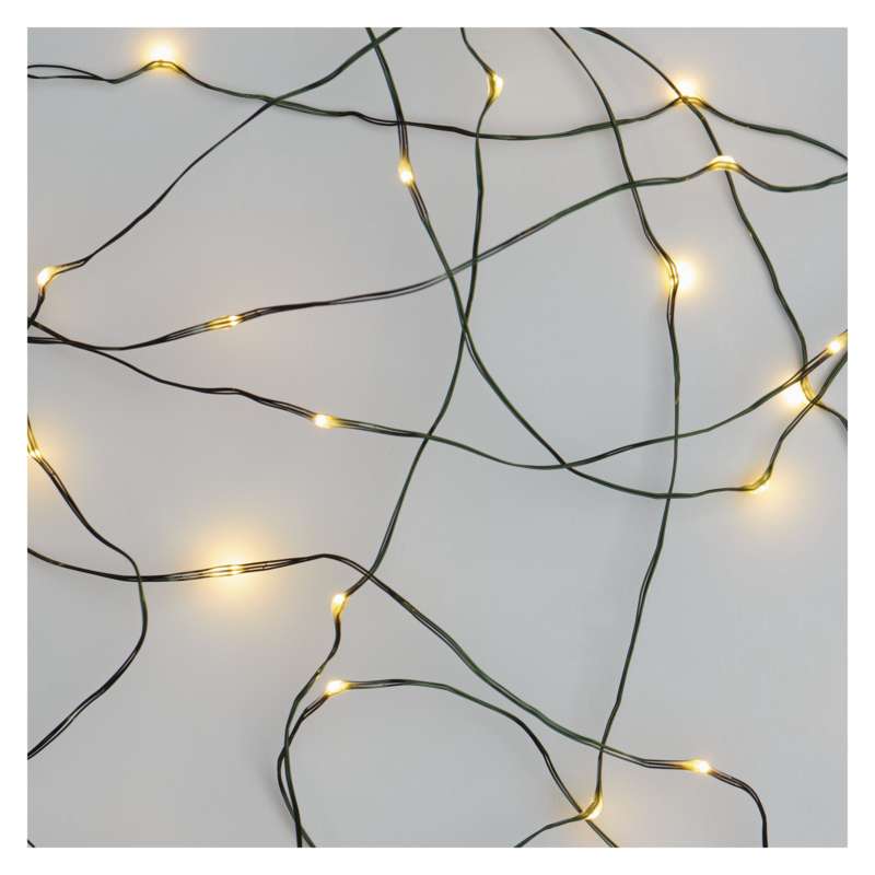 Instalatie Decor Craciun Emos, Sirag clasic Nano, 15m, 150 LED 3.6W, Lumina Calda, Alimentare la priza, Interior, Exterior, IP44