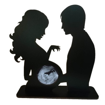 Rama foto gravida, mama, tata, ecografie sarcina, lemn mdf, negru, 16 cm Rama foto gravida, mama, tata, ecografie sarcina, lemn mdf, negru, 16 cm