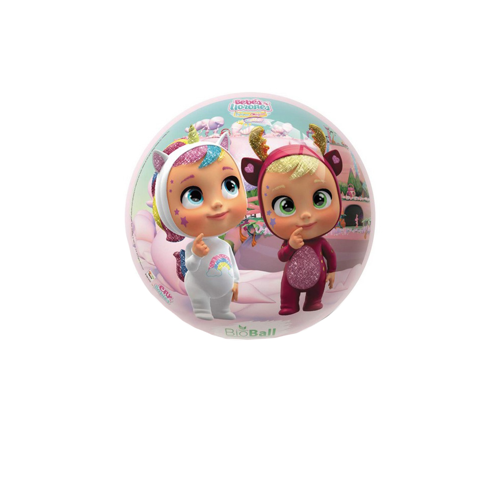 Minge de cauciuc 14 cm Mondo Toys 056811, Multicolor 5