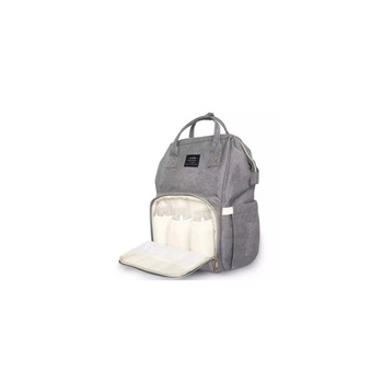 Rucsac pentru scutece si biberoane, marime 10L, Gri Rucsac pentru scutece si biberoane, marime 10L, Gri