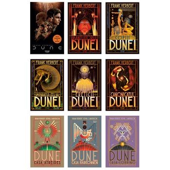 Pachet Colectia Dune 9 volume,1 poster - Frank Herbert, Brian Herbert, Kevin J. Anderson Pachet Colectia Dune 9 volume,1 poster - Frank Herbert, Brian Herbert, Kevin J. Anderson