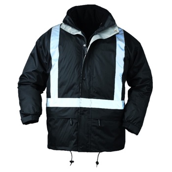 Geaca de iarna 4in1, Bodyguard, impermeabila, cu maneci detasabile si dungi reflectorizante, marimea S Geaca de iarna 4in1, Bodyguard, impermeabila, cu maneci detasabile si dungi reflectorizante, marimea S