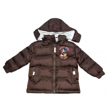 Geaca groasa copii Mickey Mouse, Maro, 67 CM Geaca groasa copii Mickey Mouse, Maro, 67 CM