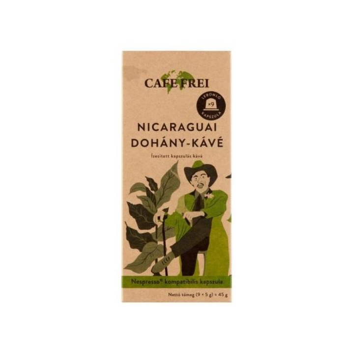 Cafe frei nicaraguai dohány 9 db kávékapszula