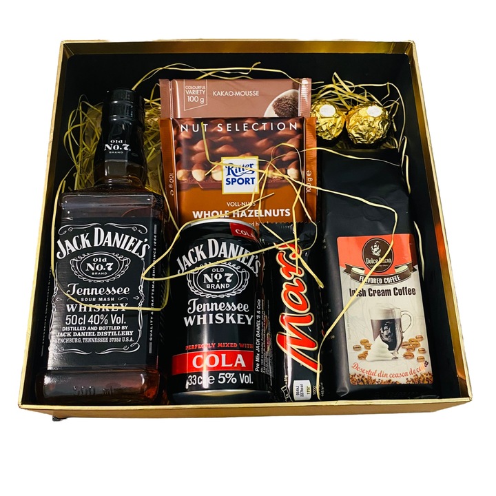 Подаръчна кутия Chocobox III, За мъже, С шоколад и напитки