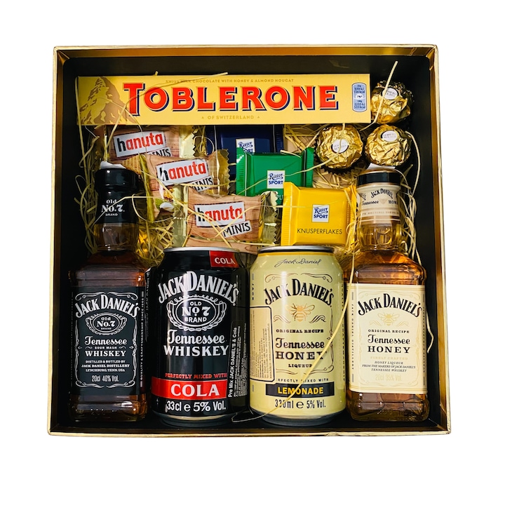 Подаръчна кутия Chocobox I, За мъже, С шоколад и напитки