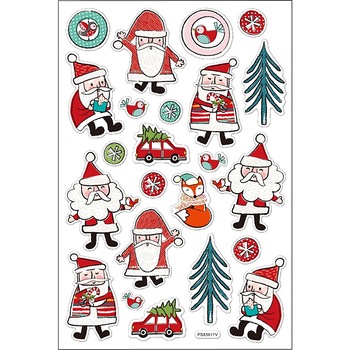 Set abtibilduri mici pentru craciun - motive asortate Mos Craciun, 14 x 25 cm Set abtibilduri mici pentru craciun - motive asortate Mos Craciun, 14 x 25 cm