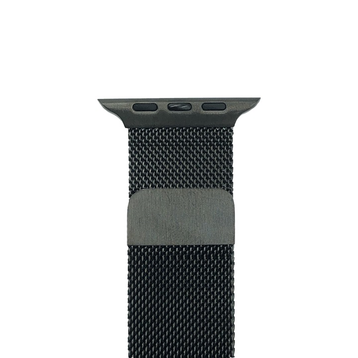 SILKASE каишка за Apple iWatch, Milanese Metallic, 42/44/45 мм, титан
