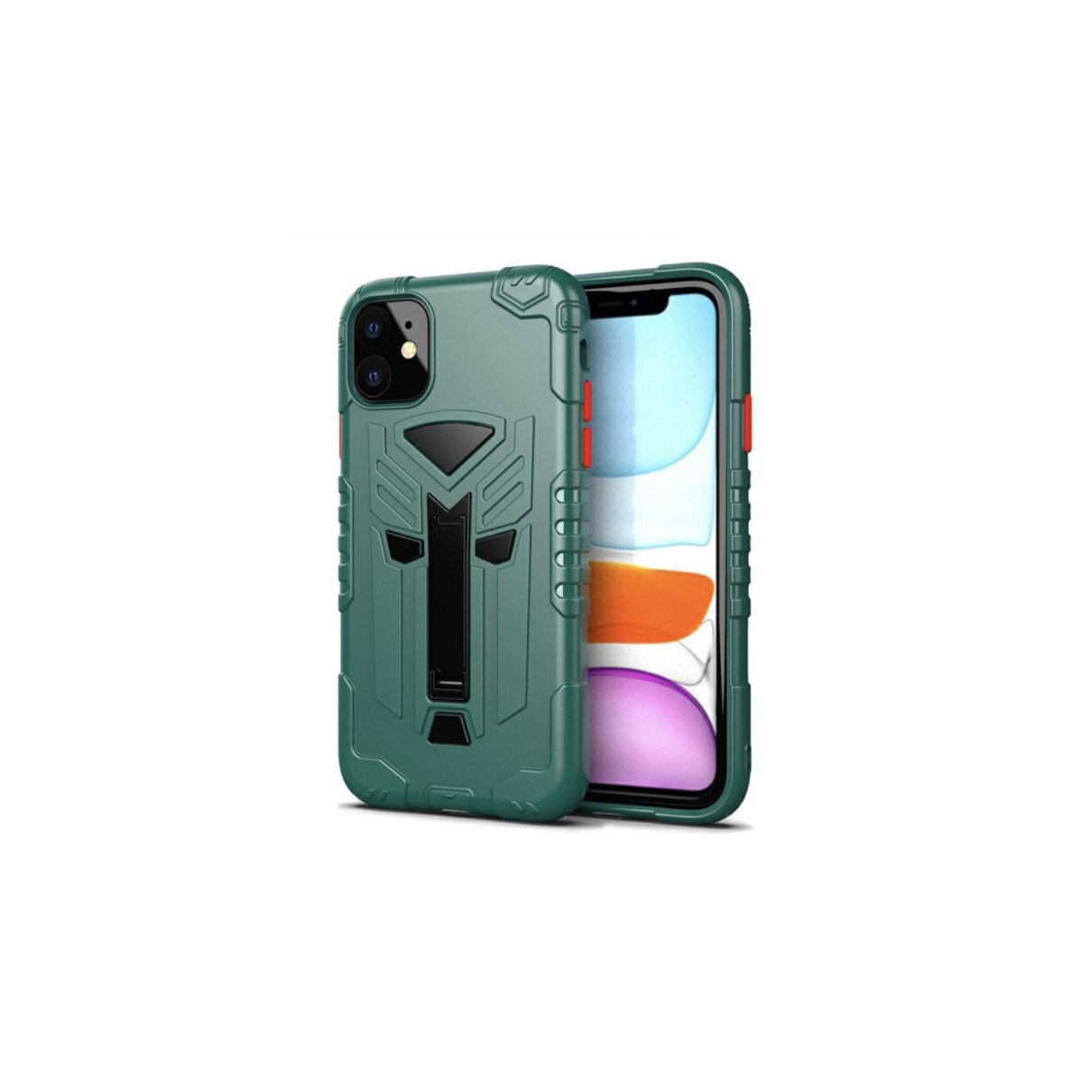 Husa pentru iPhone 11, bumper, capac de protectie, Verde