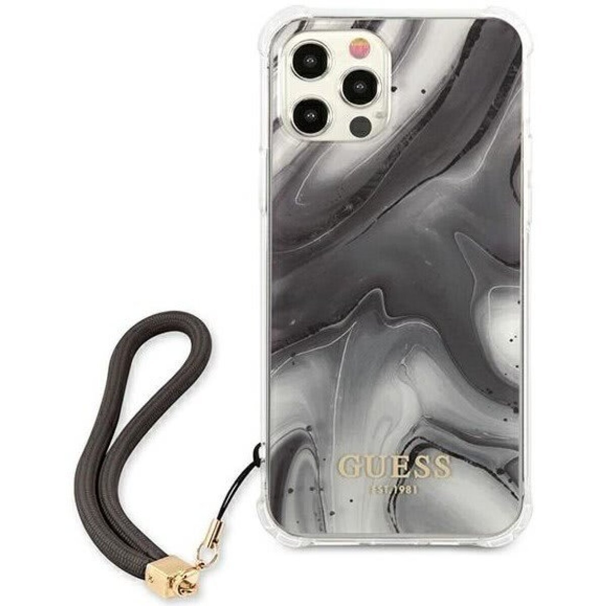 Husa Cover Guess Marble Stripe pentru iPhone 12/12 Pro Grey