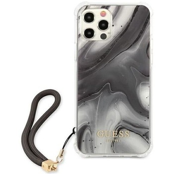 Husa Cover Guess Marble Stripe pentru iPhone 12/12 Pro Grey Husa Cover Guess Marble Stripe pentru iPhone 12/12 Pro Grey