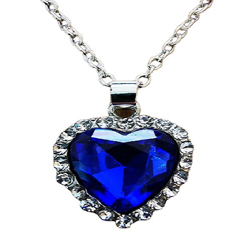 Colier Albastru de Dama Titanic Heart