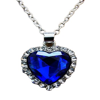Colier Albastru de Dama Titanic Heart Colier Albastru de Dama Titanic Heart