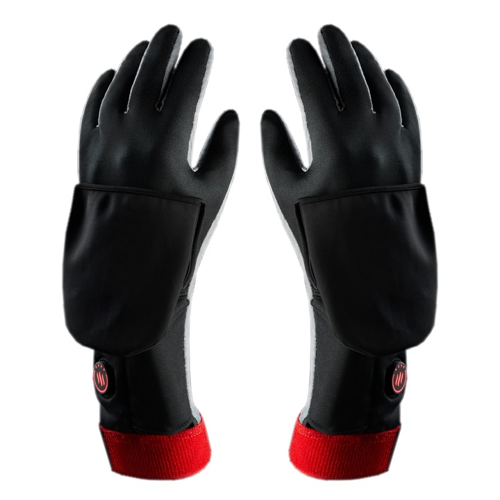 Универсални нагреваеми ръкавици GYBM, Glovii, с водоустойчиво покритие, Черни, SM