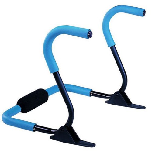 Aparat IMK pentru exercitii abdomen, Tetiera si manere cu spuma anti-alunecare, Albastru, 2 kg