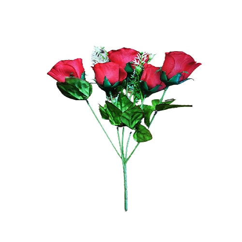 Flori artificiale trandafiri buchet 5 fire
