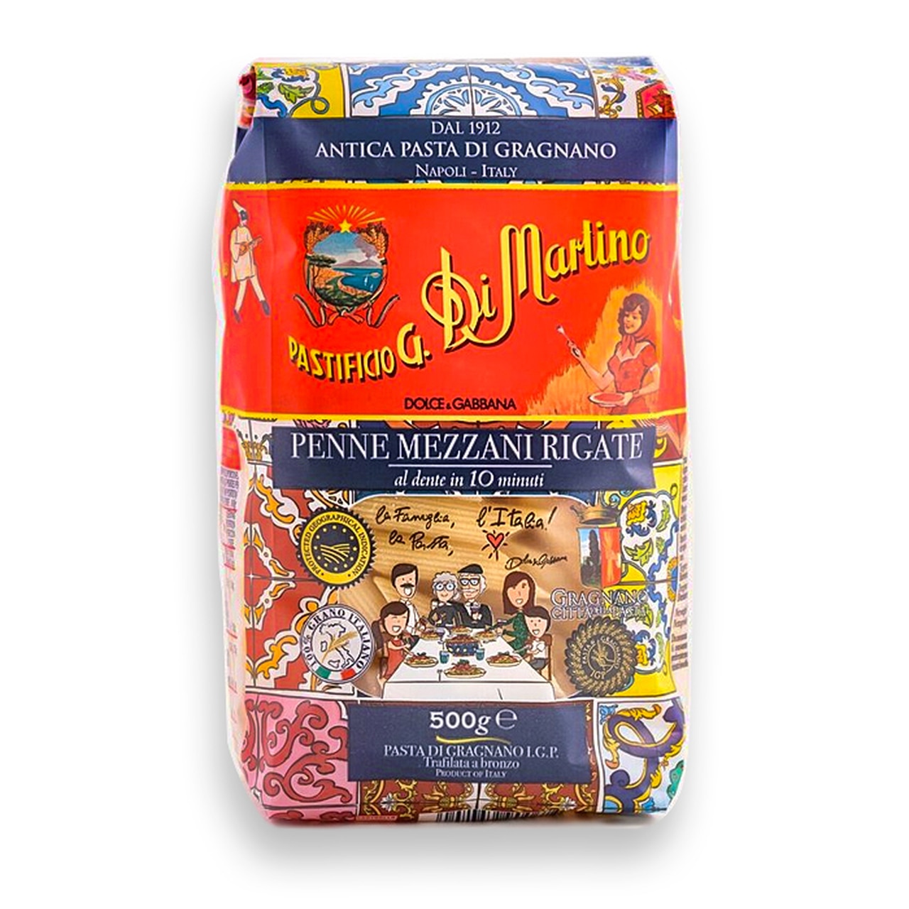 Paste fainoase penne mezzani rigate, Di Martino Dolce & Gabbana, 500 gr