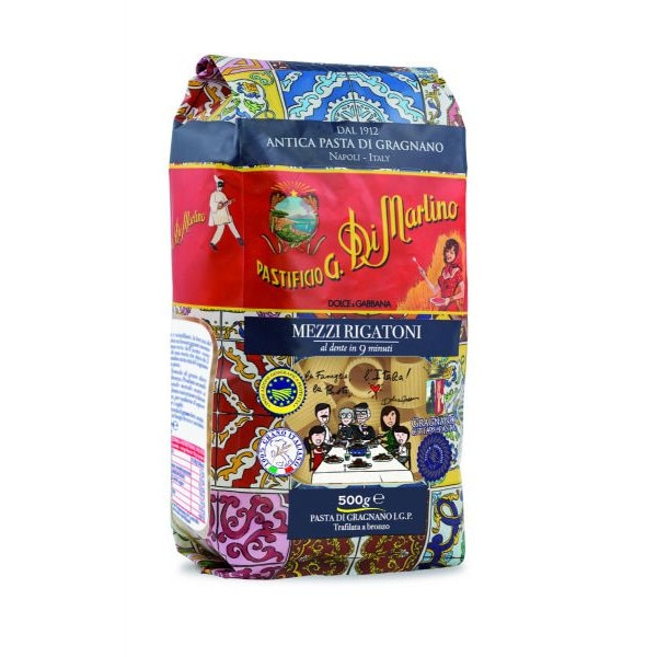 Paste fainoase Mezzi Rigatoni, Di Martino Dolce & Gabbana, 500 gr