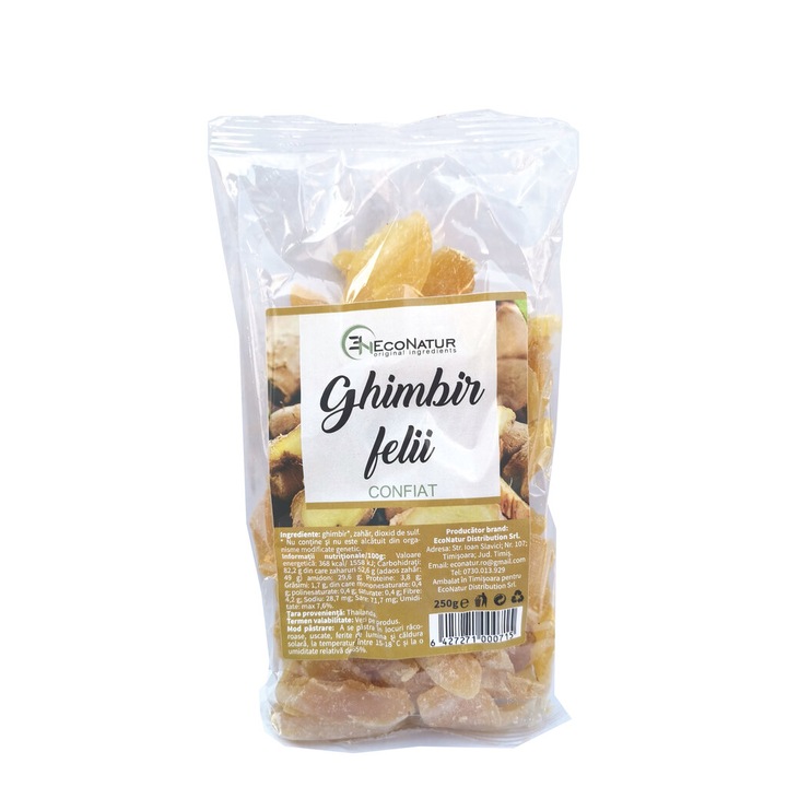 Ghimbir confiat 250G EcoNatur