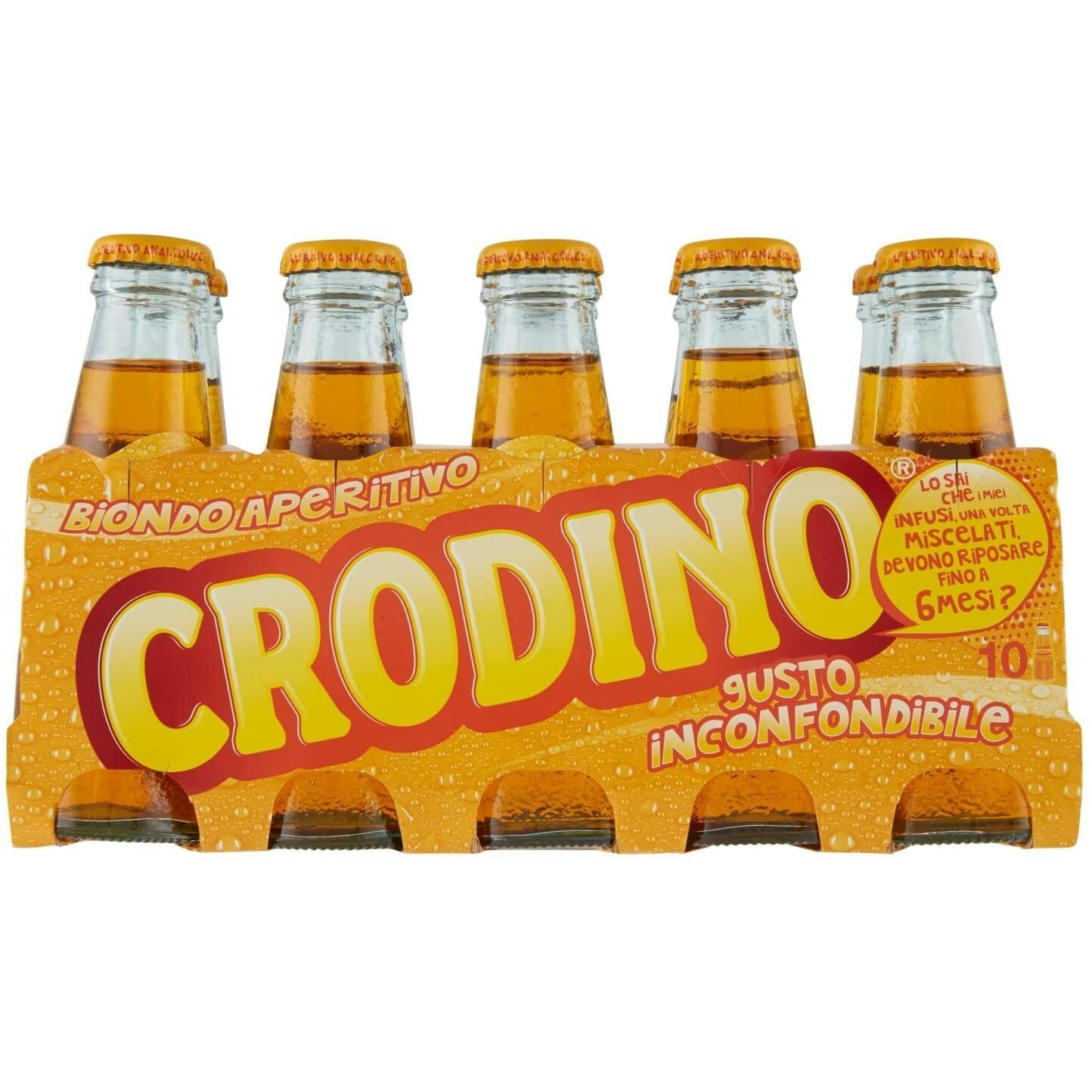 Set Aperitiv Analcoolic Crodino, 10 x 100 ml