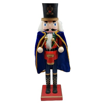 Spargator de nuci cu mantie Clarence Nutcracker 38cm, Multicolor, Lemn Spargator de nuci cu mantie Clarence Nutcracker 38cm, Multicolor, Lemn