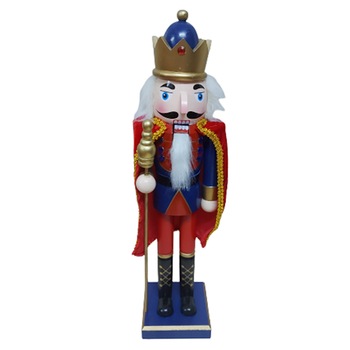 Spargator de nuci cu mantie Elliot Nutcracker 38cm, Multicolor, Lemn Spargator de nuci cu mantie Elliot Nutcracker 38cm, Multicolor, Lemn