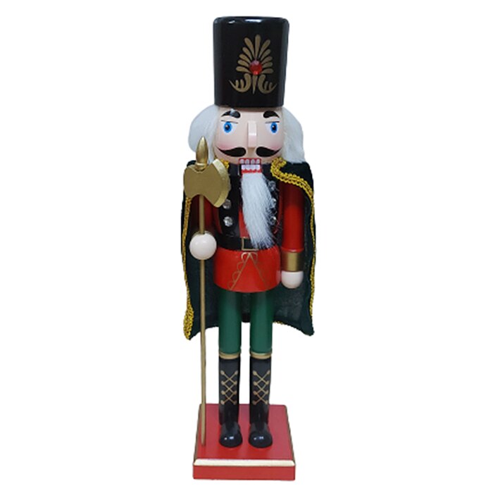 Spargator de nuci cu mantie Finlay Nutcracker 38cm, Multicolor, Lemn