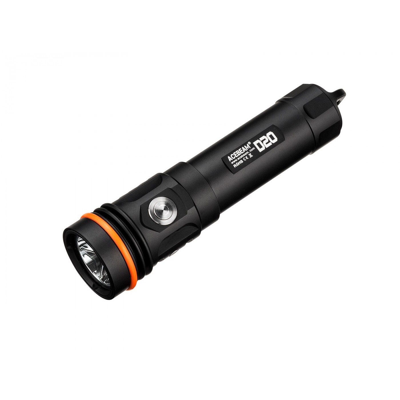 Lanterna Pentru scufundari reincarcabila acebeam d20 - led cree xhp35, 2700 lumeni, 311 metri, 1 x 21700 inclus