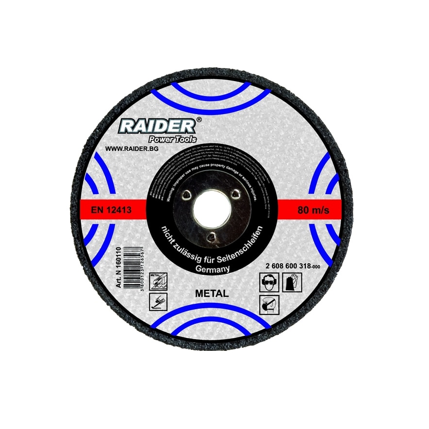 Disc pentru taiat metal 150х3.2х22.2mm, Raider 160113