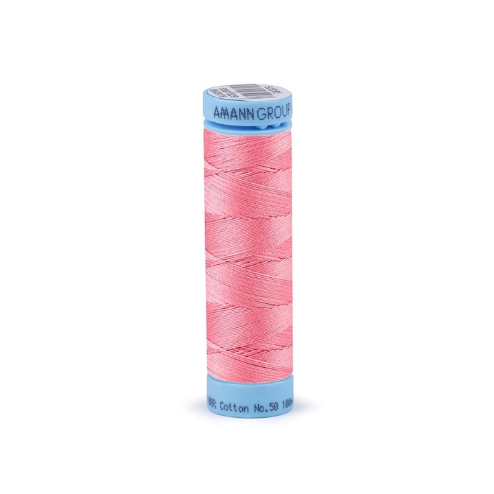 Triana Amann mercerizált pamut 100 m, rózsaszín bazsarózsa