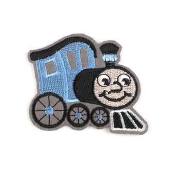 Aplicatie termoadeziva 6 x 7 cm locomotiva Bleu Aplicatie termoadeziva 6 x 7 cm locomotiva Bleu
