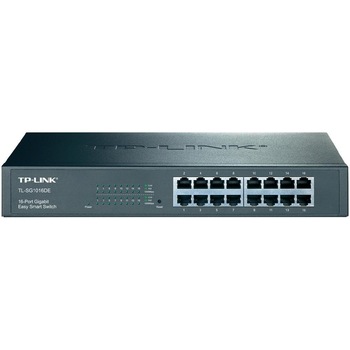 Switch TP-LINK TL-SG1016DE, 16 x 1000Mbps, montabil in rack 1U Switch TP-LINK TL-SG1016DE, 16 x 1000Mbps, montabil in rack 1U