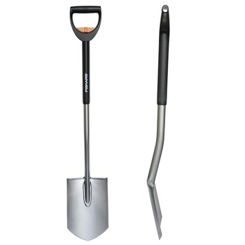 Cazma telescopica pentru gradina Fiskars, varf ascutit, 1050-1250 mm, 1900 g Cazma telescopica pentru gradina Fiskars, varf ascutit, 1050-1250 mm, 1900 g