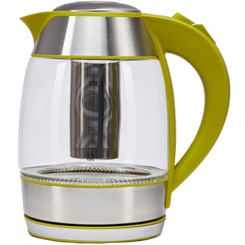 Fierbator Heinner cu filtru de ceai, 1.8l, Verde, sticla Fierbator Heinner cu filtru de ceai, 1.8l, Verde, sticla