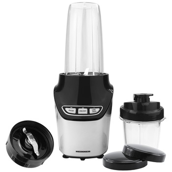 Blender Heinner HSB-1000, 1000 W, 2 recipiente 0.5 l + 1 l, 2 viteze, Pulse, Negru/Inox Blender Heinner HSB-1000, 1000 W, 2 recipiente 0.5 l + 1 l, 2 viteze, Pulse, Negru/Inox