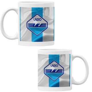 Tazza SS Lazio In Ceramica - Prodotto Ufficiale, Grafica Comics, Adatta A Microonde E Lavastoviglie