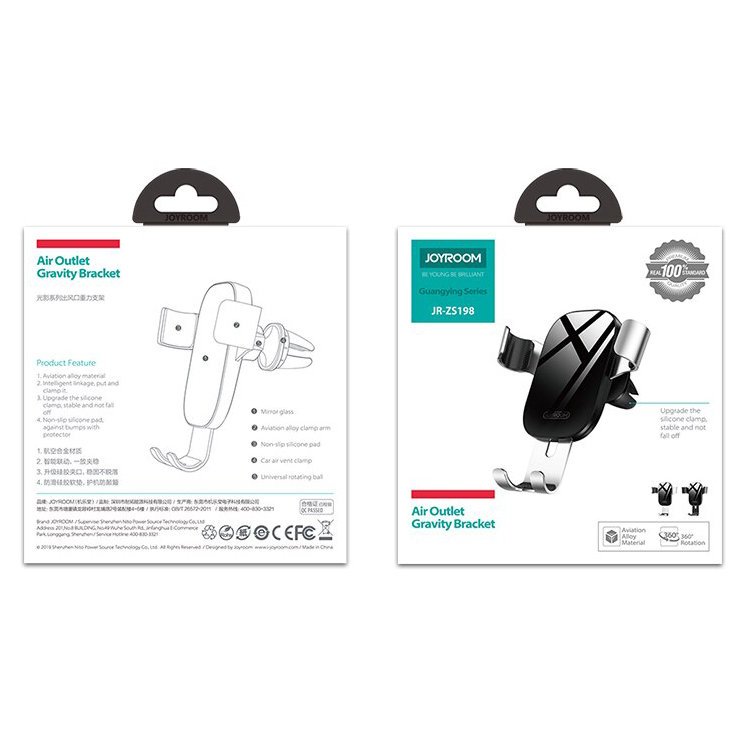 Suport Auto Joyroom, Guangying Series Dashboard Gravity, Argintiu