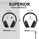 Безжични блутут слушалки с микрофон TeckNet BH922 Over-Ear Bluetooth Headphones за мобилни устройства, Черен