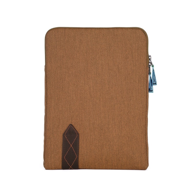 Husa de design rezistenta la soc si la apa pentru iPad Pro 12.9 2018, iPad Pro 12.9 2020, iPad Pro 12.9 2021, MacBook Air 11, MacBook 12, laptopuri si tablete de pana la 12,9 inch, STM Ridge Sleeve, maro