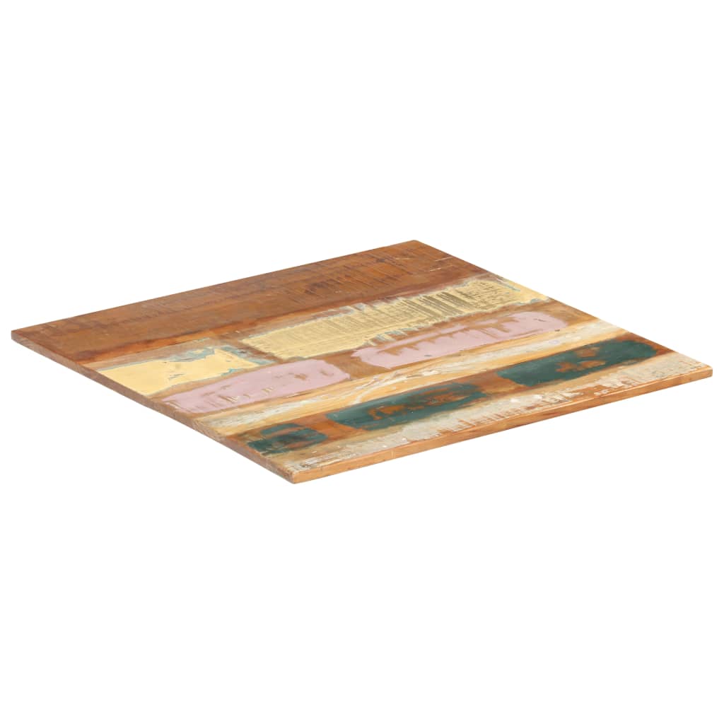 Blat de masa patrat, 60 x 60 cm, lemn masiv reciclat, 15-16 mm 286041